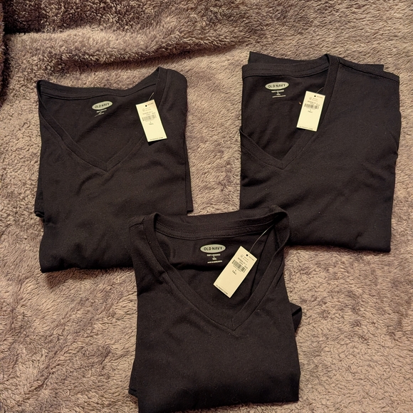 Old Navy Other - NWT 3 Men's Old Navy Black V-Neck Tees- Large Tall